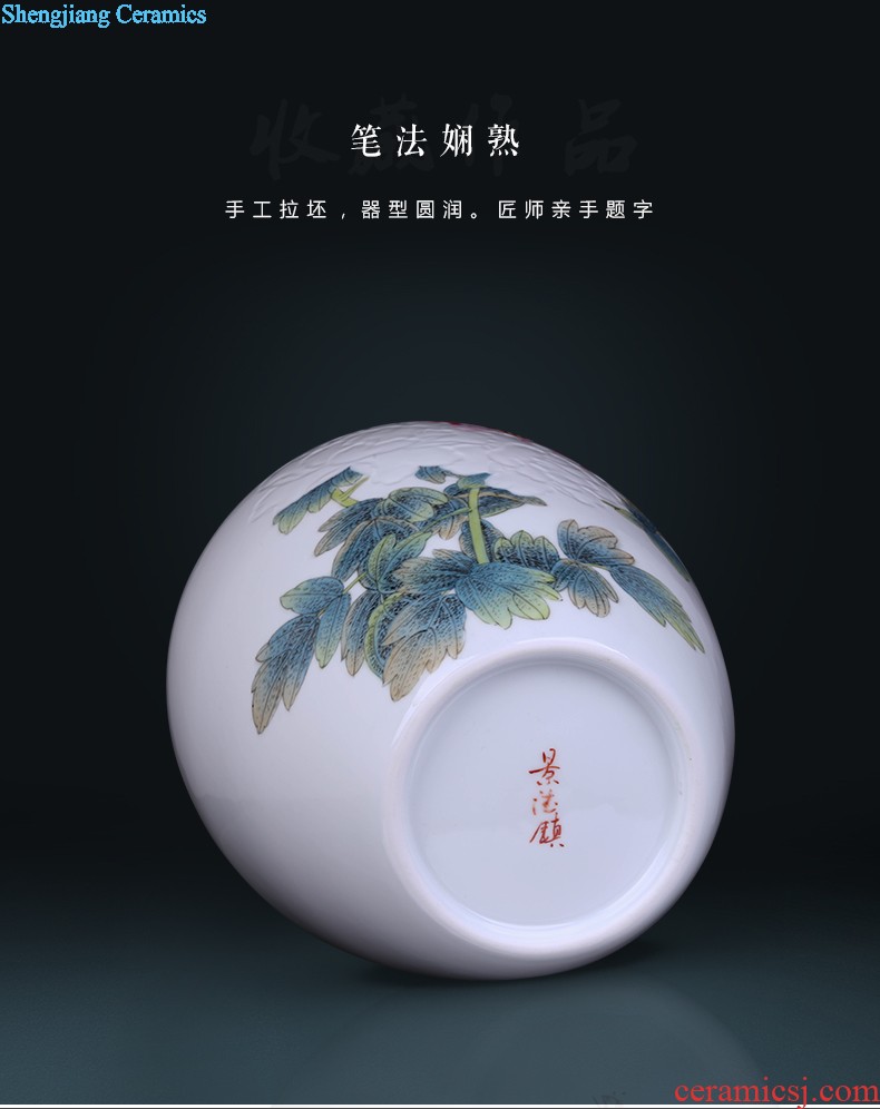 Furnishing articles jingdezhen jingdezhen ceramic vase mei bottled jewelry decoration home sitting room handicraft collection