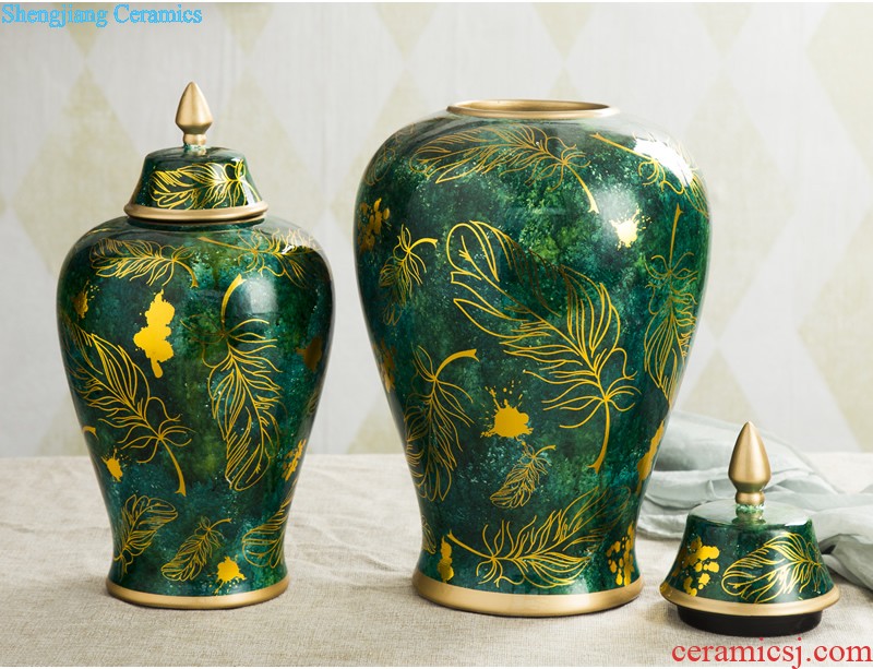 Cixin qiu - yun jingdezhen ceramics celebrity hand-painted powder enamel vase boutique sitting room home rich ancient frame adornment furnishing articles