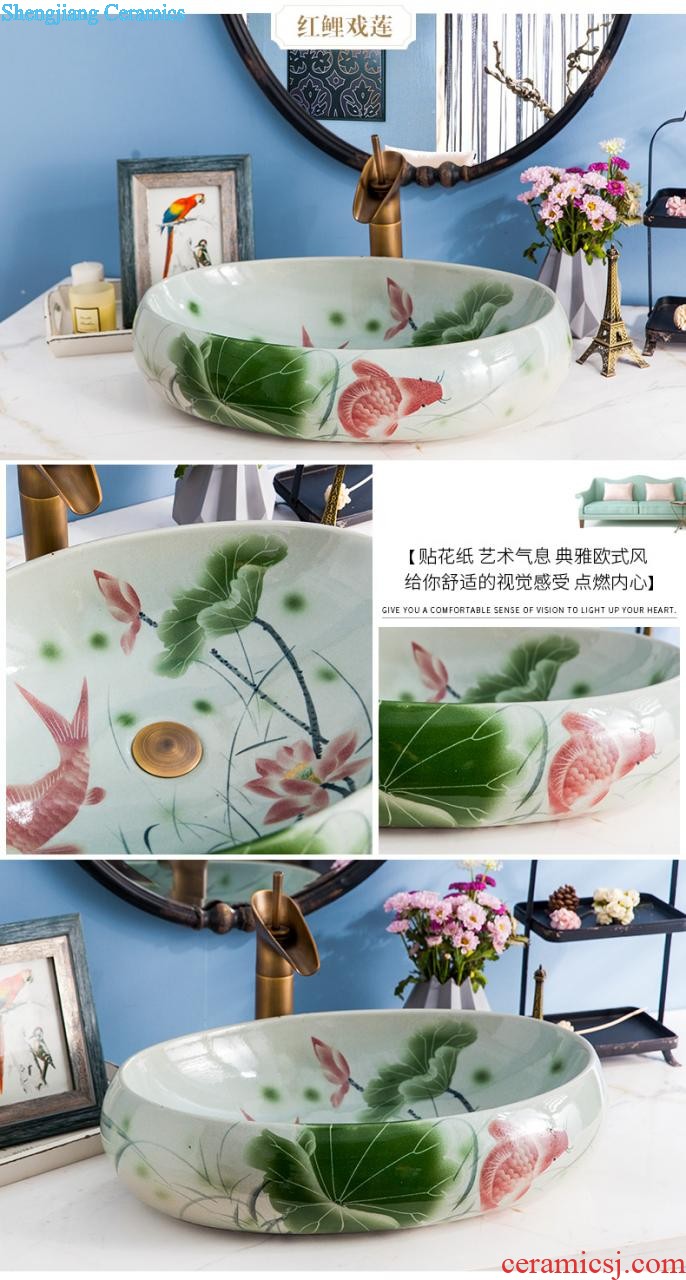 Lavabo ceramic column toilet bowl washing pool balcony sink lavatory toilet pillar landing