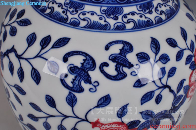 Jingdezhen ceramics hand-painted vases Sitting room adornment handicraft furnishing articles of new Chinese style household act the role ofing is tasted gift porcelain