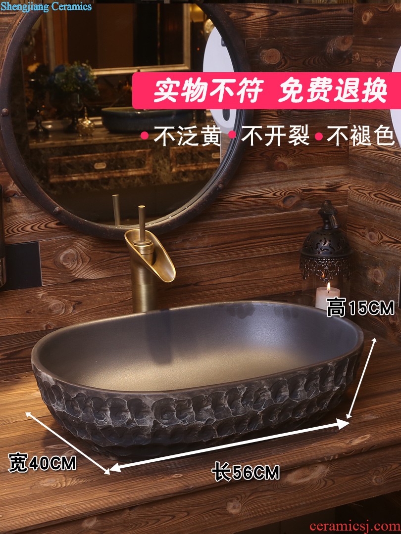 The depot basin stage art of Chinese style restoring ancient ways Square ceramic lavatory toilet idea sink basin