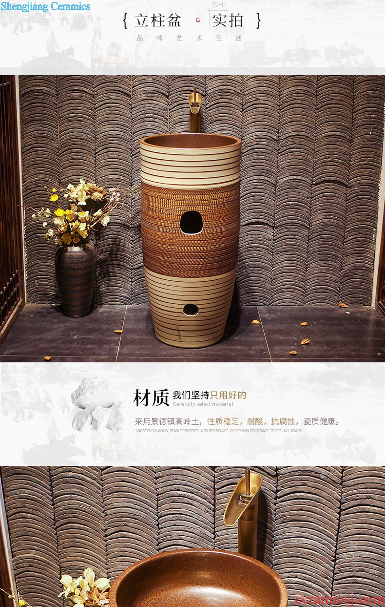 Lavabo ceramic column toilet bowl washing pool balcony sink lavatory toilet pillar landing