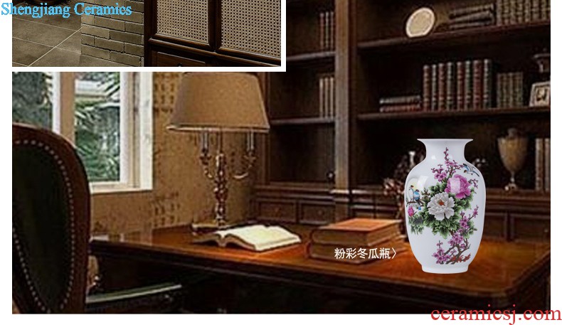 Jingdezhen European ceramic vase furnishing articles home sitting room TV ark dried flowers flower arrangement soft adornment porch decoration