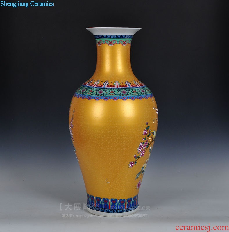 Jingdezhen ceramics Archaize pastel hand-painted vases, Chinese style restoring ancient ways the sitting room decorates porch rich ancient frame furnishing articles