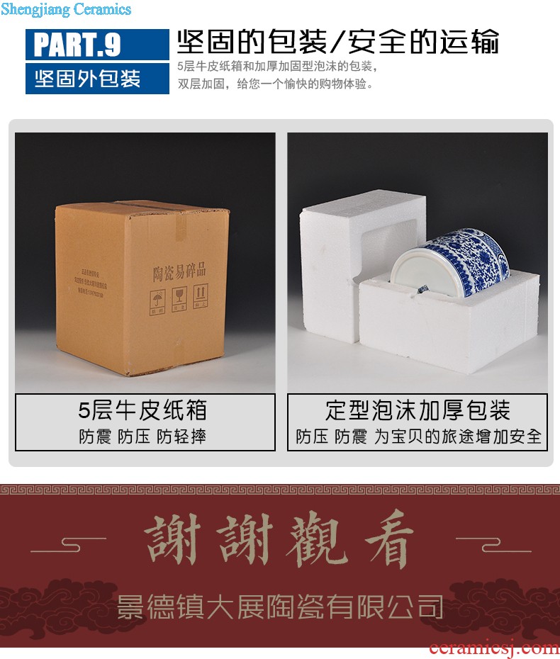 Jingdezhen ceramic tea pot seal pot receives pu-erh tea to wake the tea packing gift box Green tea, red POTS