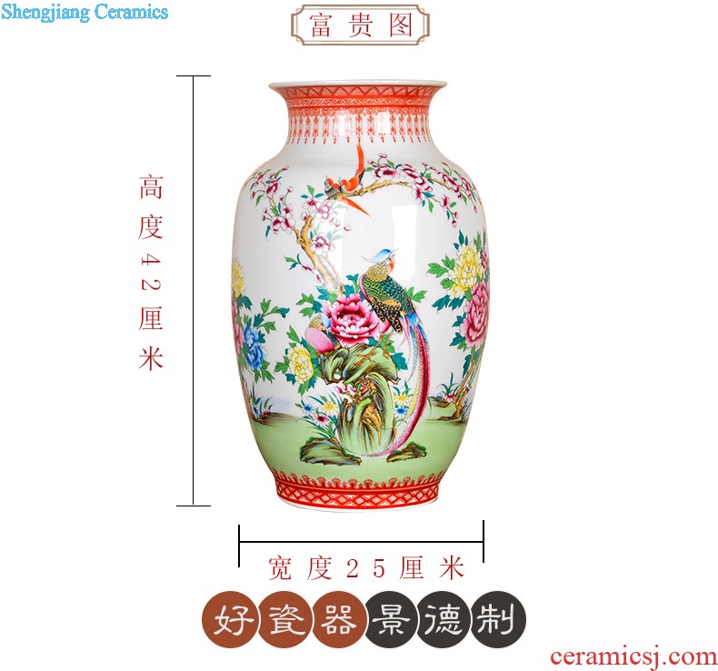 Handwritten Chinese vase furnishing articles sitting room adornment ornament porcelain restoring ancient ways of blue and white porcelain of jingdezhen ceramics handicraft