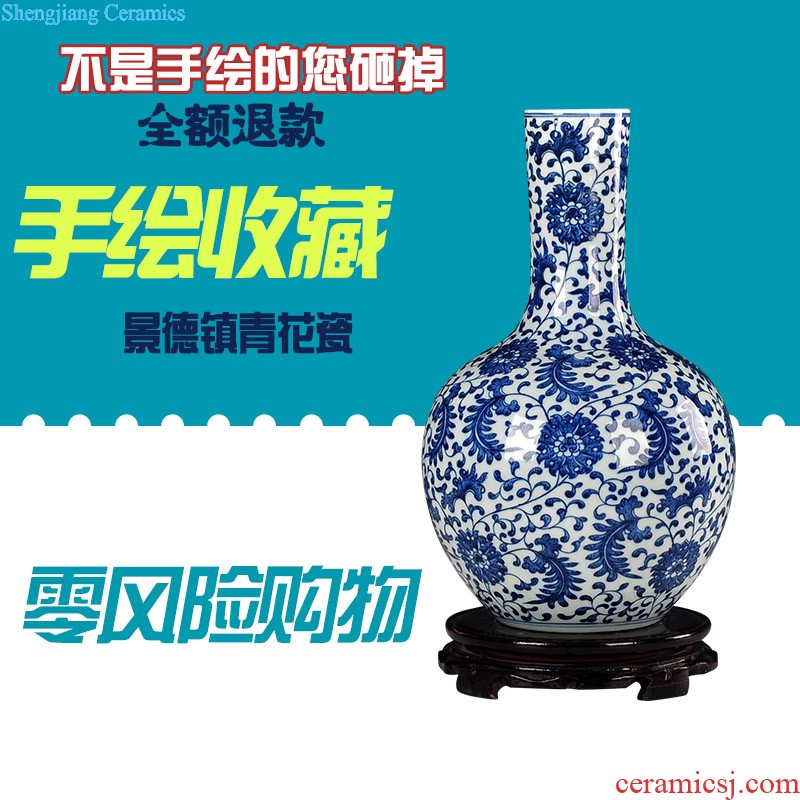 Modern Chinese jingdezhen ceramics vase landing Hotel club house sitting room place large arts and crafts