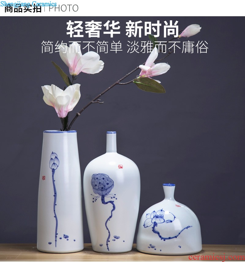 Jingdezhen ceramics vase furnishing articles creative kiln art star modern fashion contracted sitting room home decorations