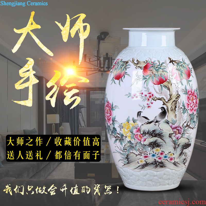 Chinese vase China jingdezhen ceramics Contemporary and contracted land sitting room place famous hand-painted art