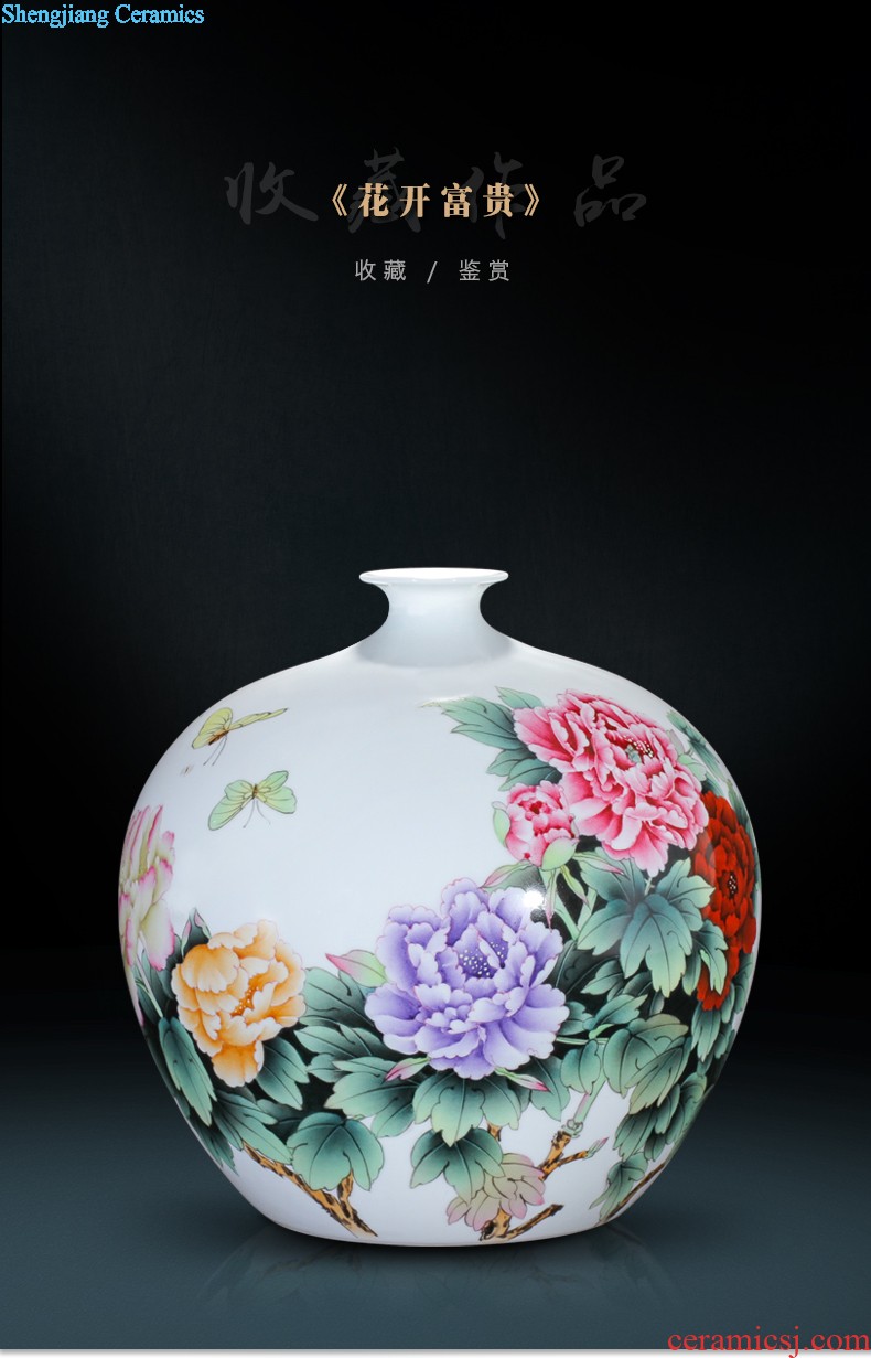 Contracted and contemporary big vase The sitting room TV ark furnishing articles Dried flower flower machine of Europe type restoring ancient ways home act the role ofing jingdezhen ceramics