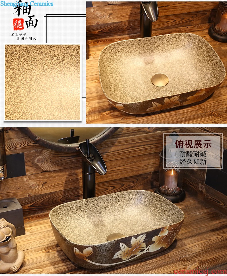 Jia depot Chinese small lavabo Restoring ancient ways round the stage basin basin sinks sanitary ceramic art basin