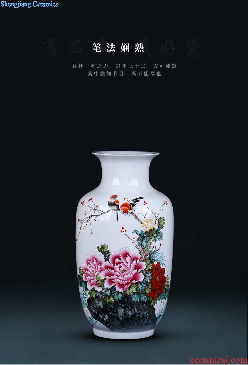 Chinese TV ark furnishings jingdezhen ceramics vase modern creative large sitting room place to decorate household