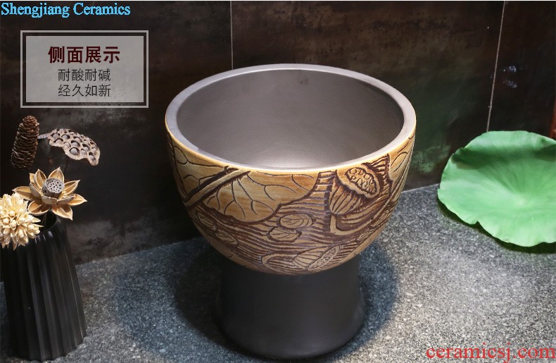 Jia depot to restore ancient ways the stage basin sink Chinese antique ceramic sinks the oval art toilet stage basin