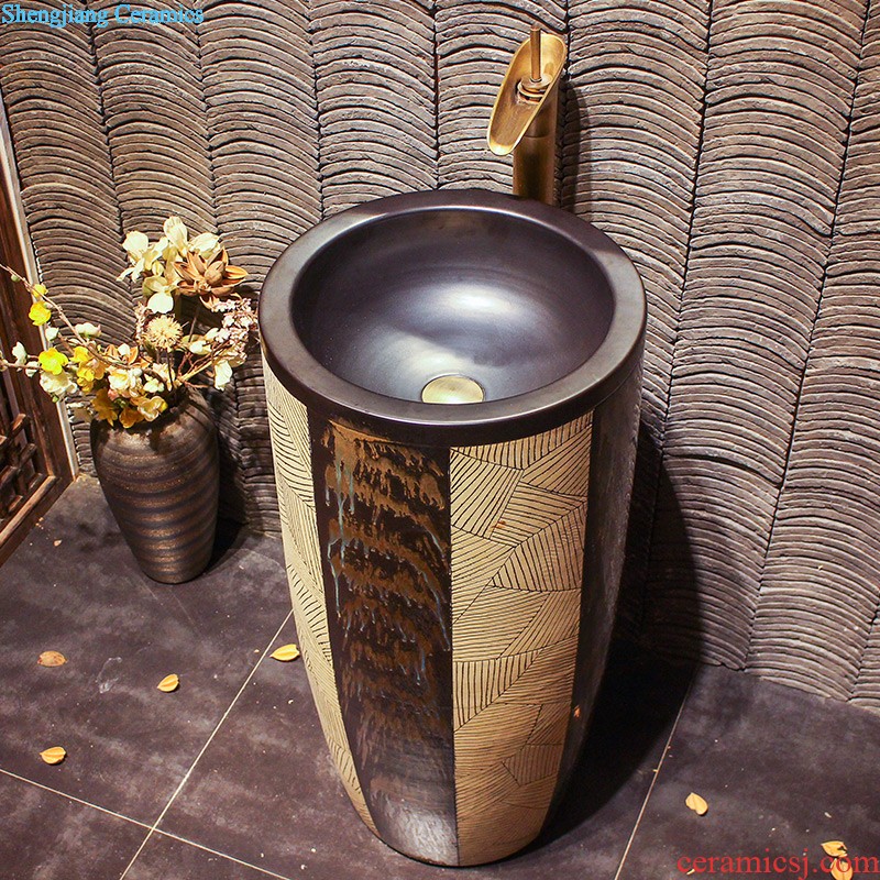 Lavabo ceramic column toilet bowl washing pool balcony sink lavatory toilet pillar landing