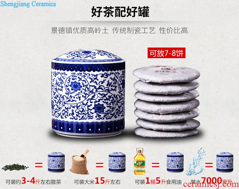 Jingdezhen ceramics youligong of blue and white porcelain vase Hand painted the vase The sitting room home handicraft furnishing articles