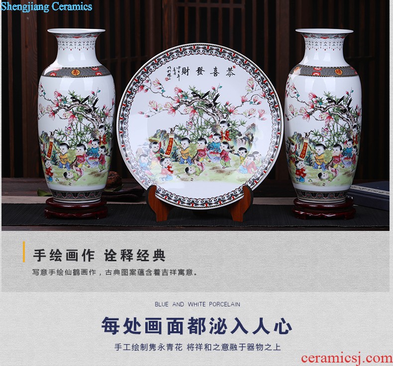 Hand draw archaize sweet under the blue and white porcelain glaze vase and furnishing articles of Chinese style the study background of adornment handicraft decoration