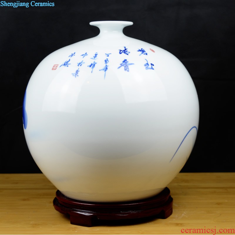 Jingdezhen ceramic incense burner for antique household indoor large-sized consecrate Buddha god of wealth for the Buddha temple articles furnishing articles