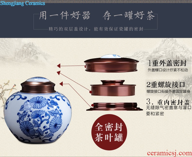 Hand-painted restoring ancient ways of jingdezhen blue and white porcelain vase gourd furnishing articles rich ancient frame antique Chinese style household ceramics handicraft