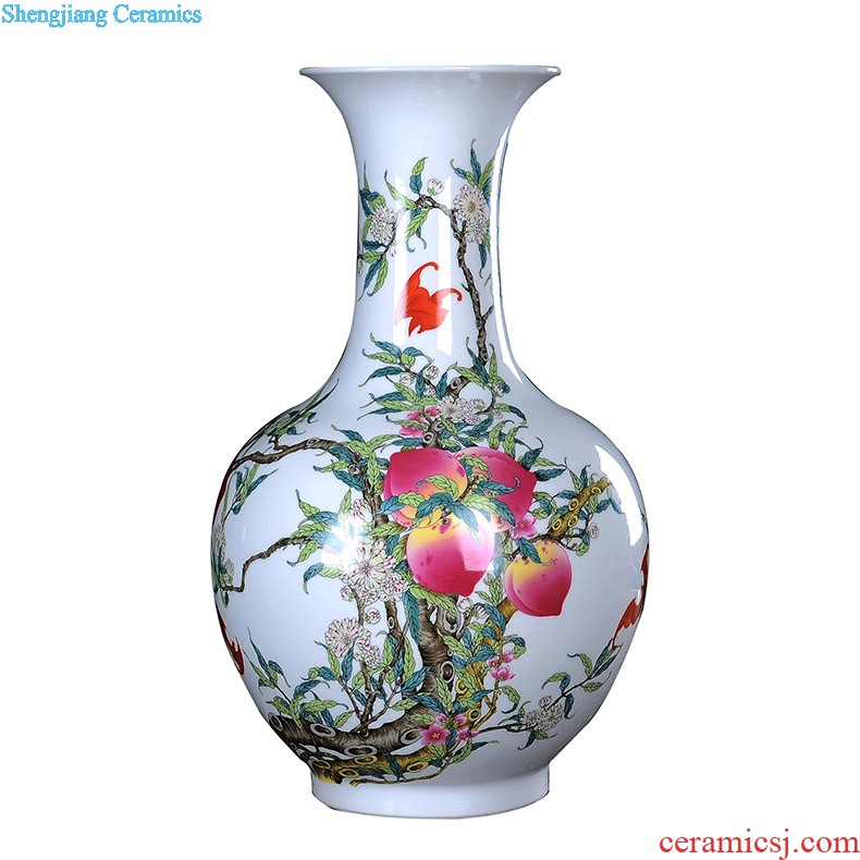 Jingdezhen ceramics vases, flower arranging is small gourd crafts hand-painted vases furnishing articles home sitting room adornment