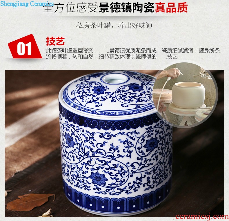 Jingdezhen ceramics youligong of blue and white porcelain vase Hand painted the vase The sitting room home handicraft furnishing articles