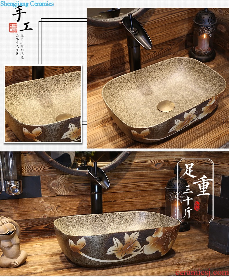 Jia depot Chinese small lavabo Restoring ancient ways round the stage basin basin sinks sanitary ceramic art basin