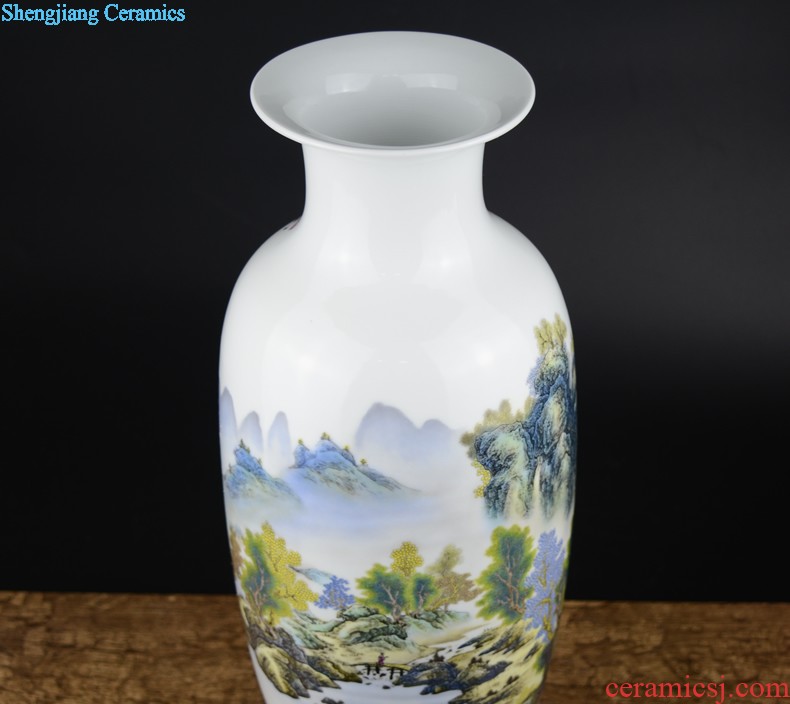 Jingdezhen ceramics Three Yang kaitai sitting room home decoration Feng shui furnishing articles wine lucky sheep and arts and crafts