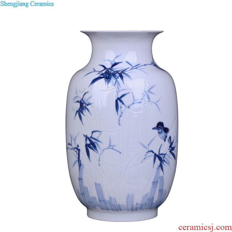 Jingdezhen famous masterpieces hand-painted ceramic vase sitting room place table, TV ark home decoration decoration