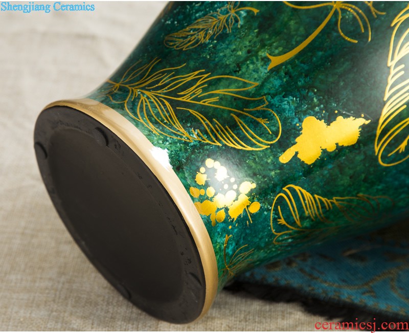 Cixin qiu - yun jingdezhen ceramics celebrity hand-painted powder enamel vase boutique sitting room home rich ancient frame adornment furnishing articles