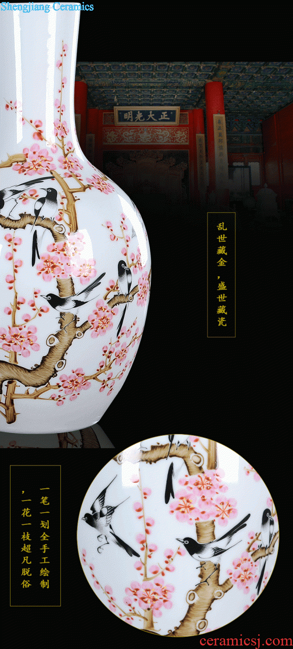 Jingdezhen ceramic tea pot seal pot Hand-painted plum flower pot Pu 'er wake tieguanyin tea POTS