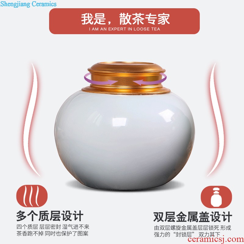 Jingdezhen ceramic vases, furnishing articles Flower vase sitting room room decoration decorative vase household arts and crafts