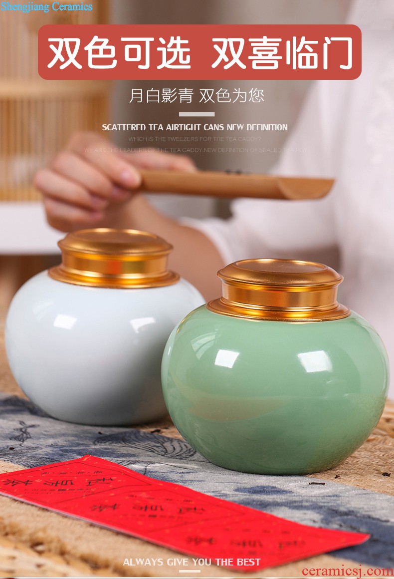 Jingdezhen ceramic vases, furnishing articles Flower vase sitting room room decoration decorative vase household arts and crafts