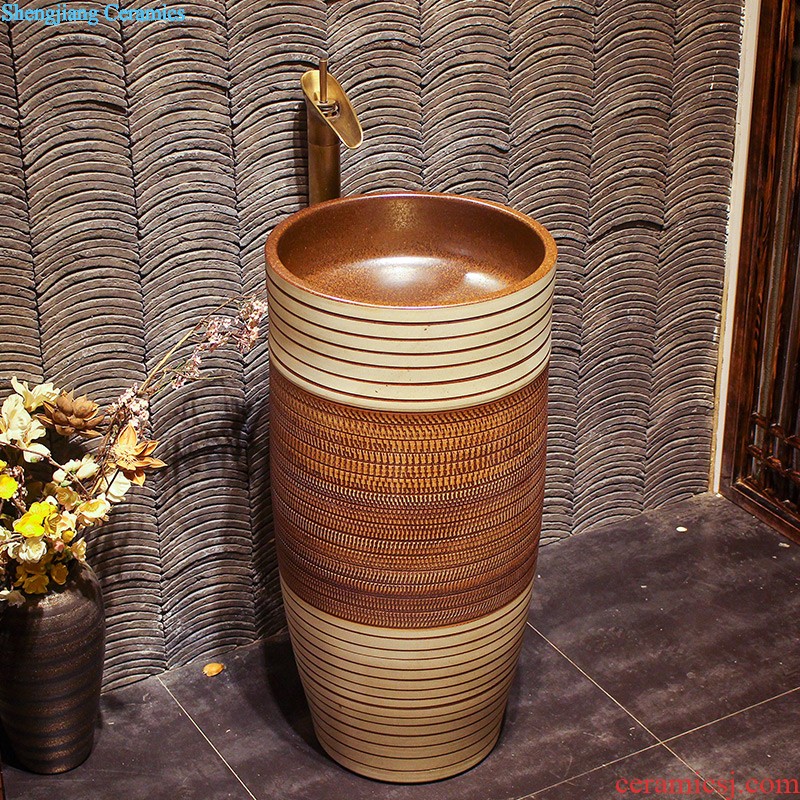 Lavabo ceramic column toilet bowl washing pool balcony sink lavatory toilet pillar landing