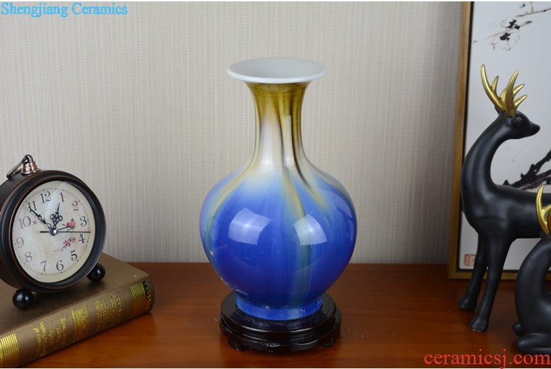 Jingdezhen ceramic vases, white European vase three-piece furnishing articles contracted sitting room between example home decoration