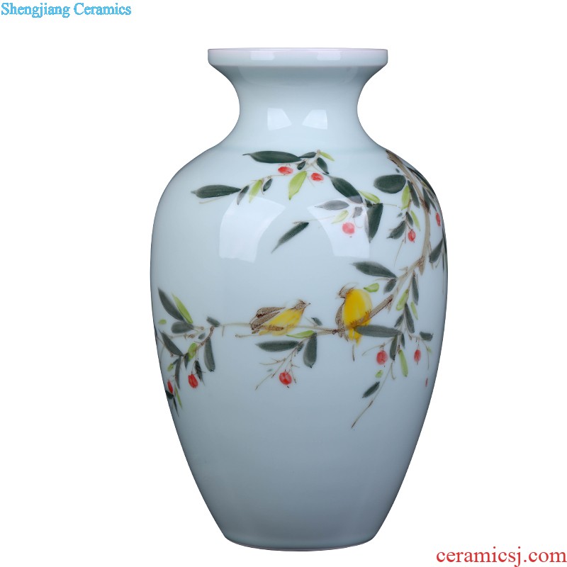 Blue and white porcelain of jingdezhen porcelain vases creative furnishing articles Chinese style classical style restoring ancient ways is hand-painted vases, antique vase