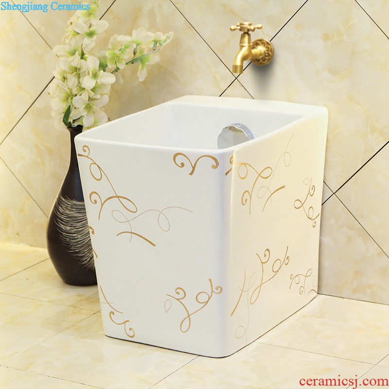 M beautiful art ceramic lavabo basin is the basin that wash a face the stage basin rectangle marble