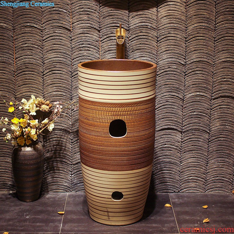 Lavabo ceramic column toilet bowl washing pool balcony sink lavatory toilet pillar landing