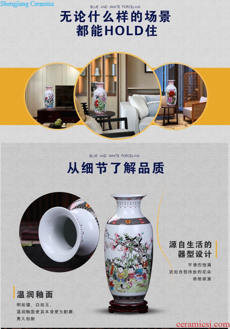 Hand draw archaize sweet under the blue and white porcelain glaze vase and furnishing articles of Chinese style the study background of adornment handicraft decoration