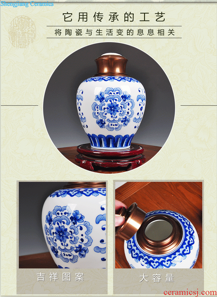 Household act the role ofing is tasted Classical Ming and qing dynasties antique Chinese vase furnishing articles Collection of jingdezhen porcelain decorative furnishing articles in the living room