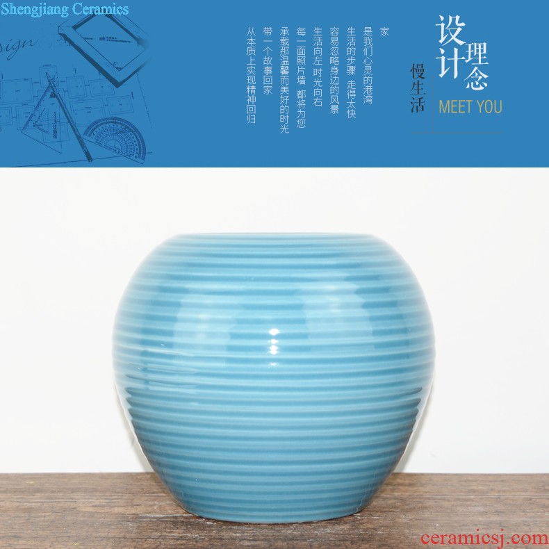 Jingdezhen ceramics glaze crystal vase flower arranging flowers sitting room, the new Chinese style household adornment handicraft furnishing articles