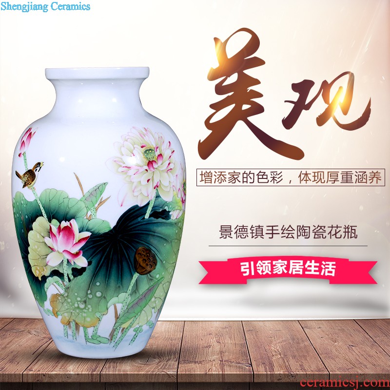 Jingdezhen ceramics Antique Chinese style classical vase youligong red dragon grain mei bottle Home sitting room adornment furnishing articles