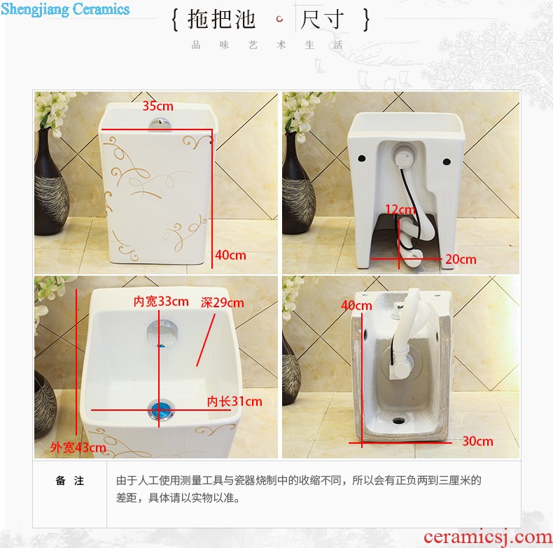 M beautiful art ceramic lavabo basin is the basin that wash a face the stage basin rectangle marble