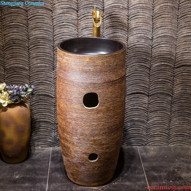 Vertical column column type lavatory body ceramic lavabo toilet basin basin, wash gargle console