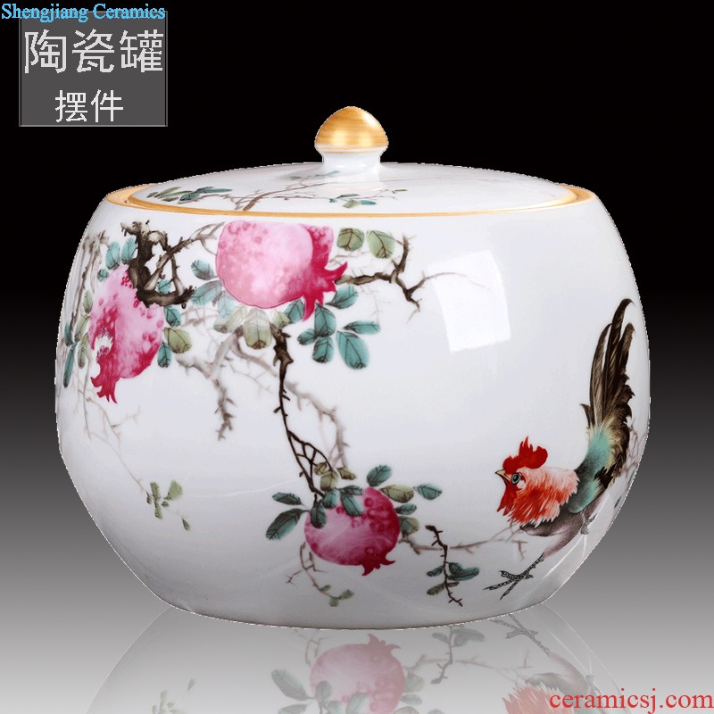 King seal caddy ceramic storage tank Pu-erh tea can save POTS of jingdezhen manual tea POTS