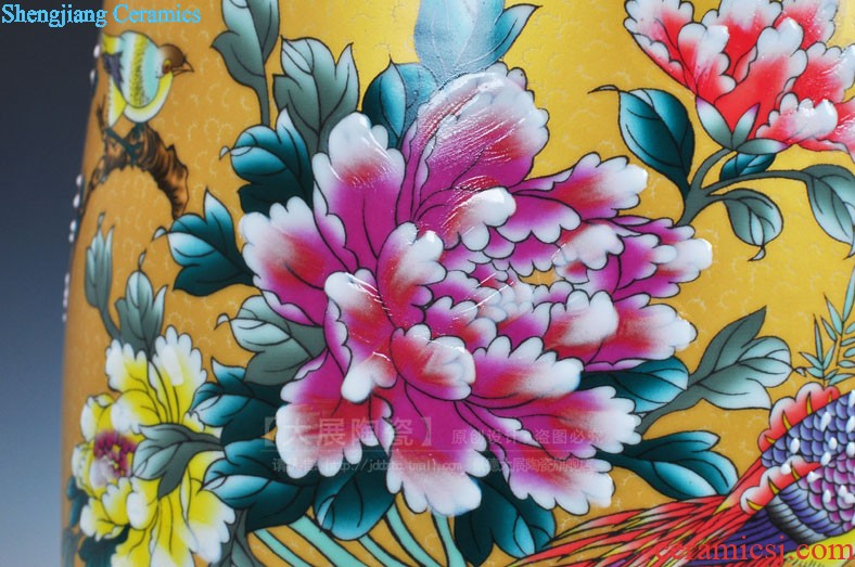 Jingdezhen ceramics Archaize pastel hand-painted vases, Chinese style restoring ancient ways the sitting room decorates porch rich ancient frame furnishing articles