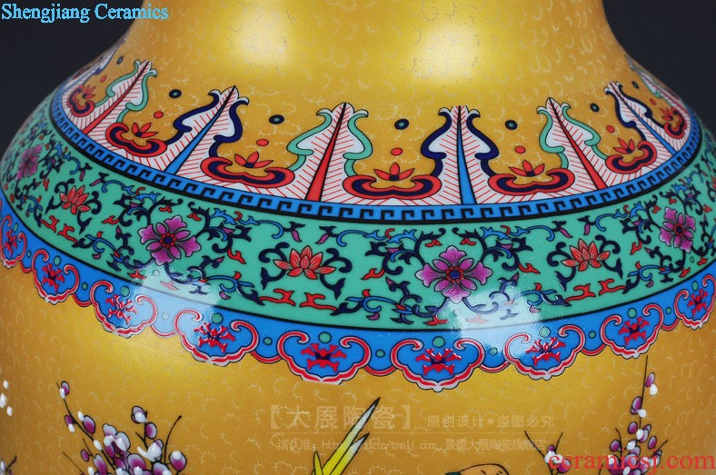 Jingdezhen ceramics Archaize pastel hand-painted vases, Chinese style restoring ancient ways the sitting room decorates porch rich ancient frame furnishing articles