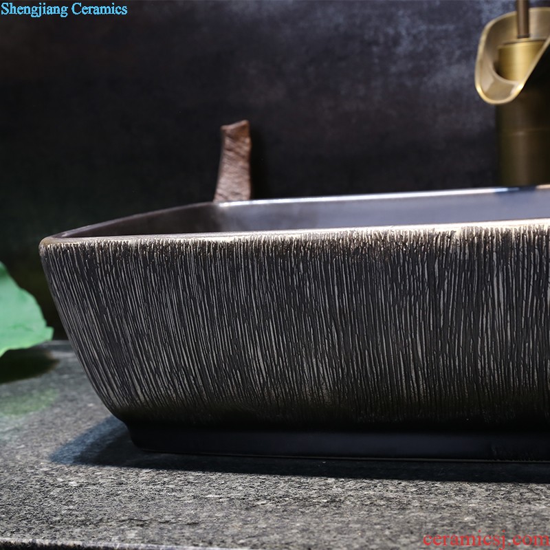 Jia depot creative stage basin sink square restoring ancient ways of Chinese style art ceramic lavatory basin basin of household