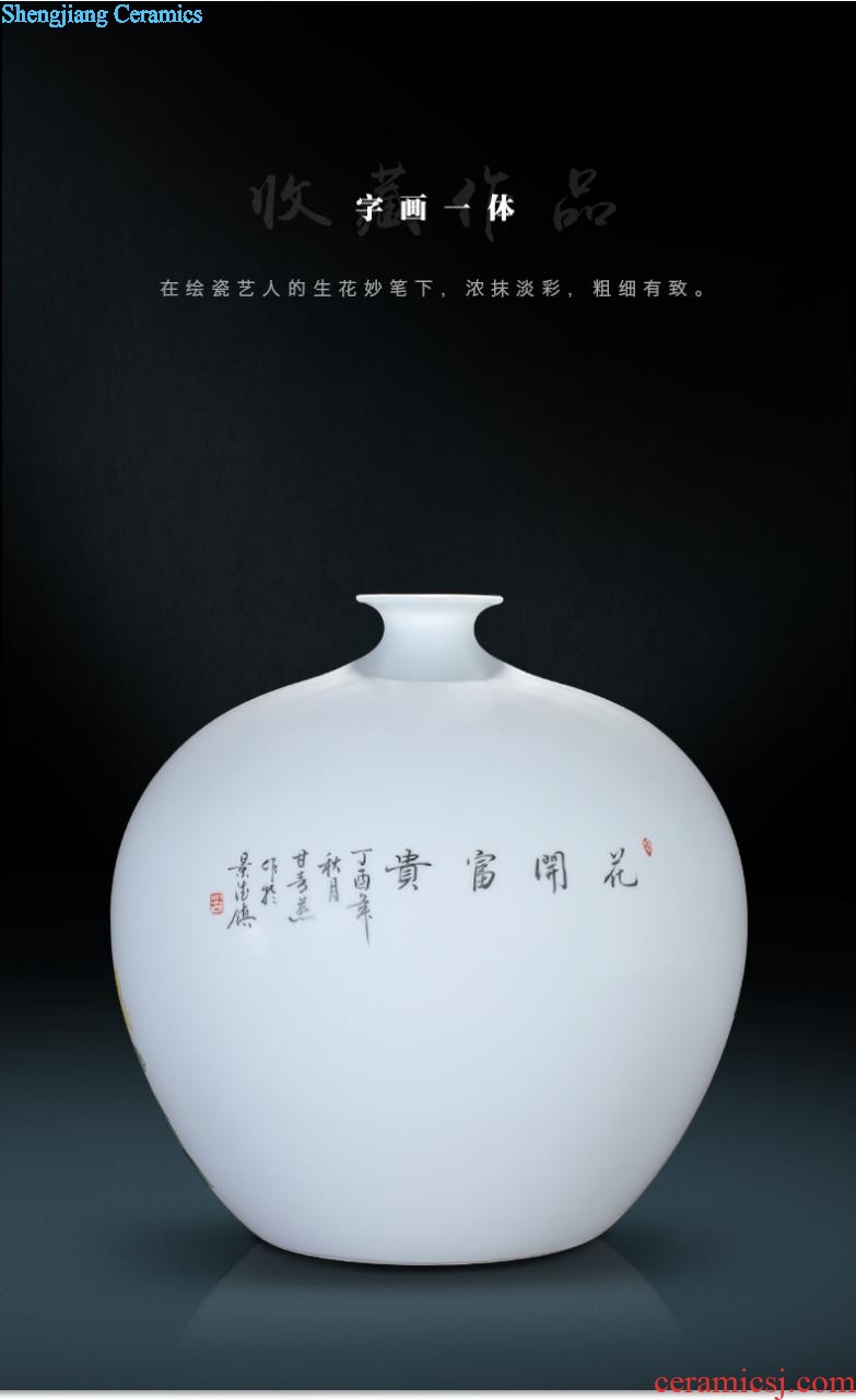 Contracted and contemporary big vase The sitting room TV ark furnishing articles Dried flower flower machine of Europe type restoring ancient ways home act the role ofing jingdezhen ceramics