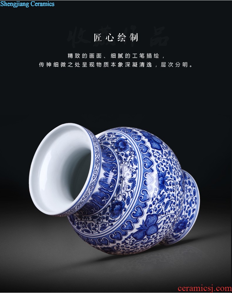 Jingdezhen ceramic furnishing articles under the antique porcelain Xiao Heyue after han xin ceramic vases, flower crafts are sitting room