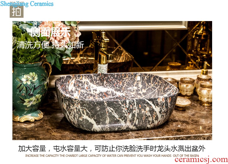 Koh larn, qi stage basin sink lavatory ceramic european-style bathroom art basin of the basin that wash a face