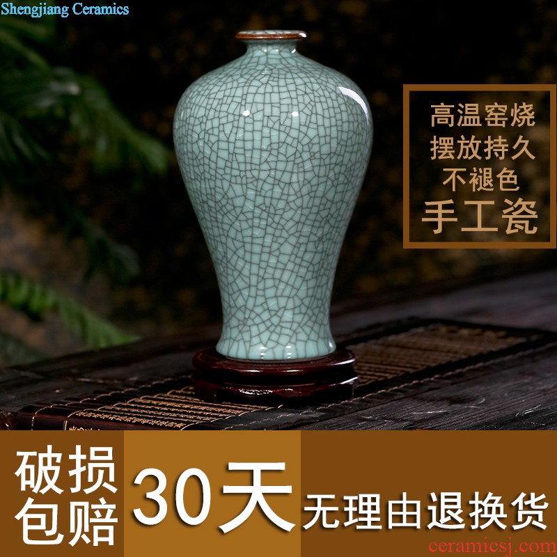 Exhibition of jingdezhen ceramic tea set tea glaze tea pot at the end of the storage tank and receives puer tea cake box tank tea urn